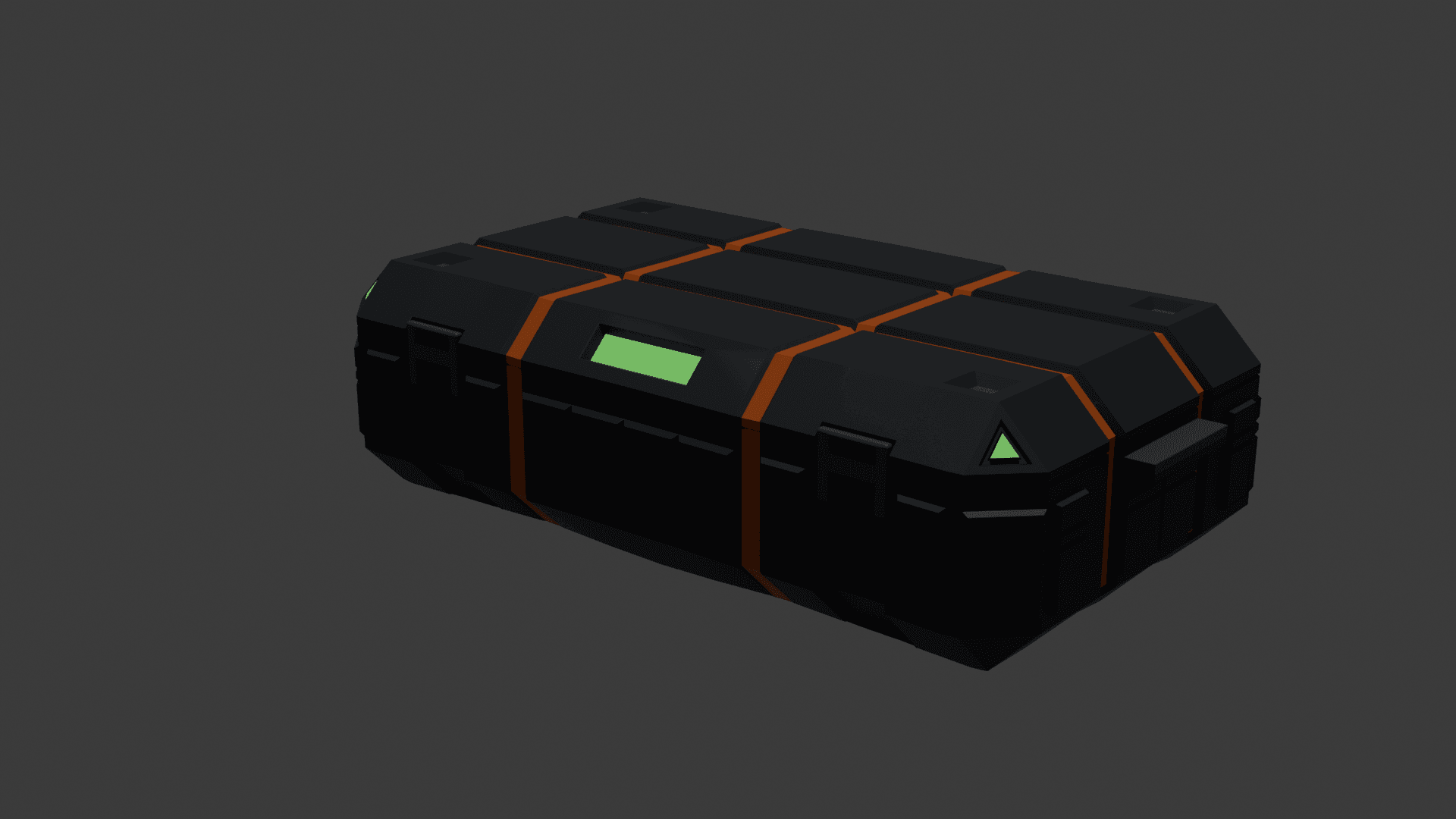 Sci-fi crate 3D asset